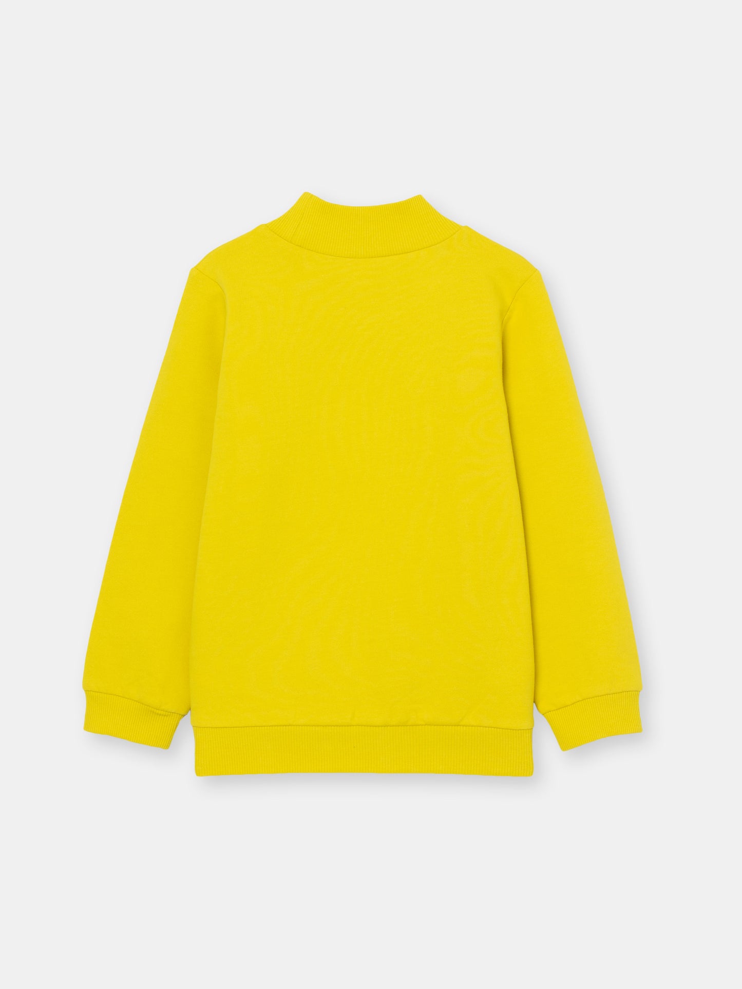 Girls Yellow Turtleneck with Sparkling Unicorn Print